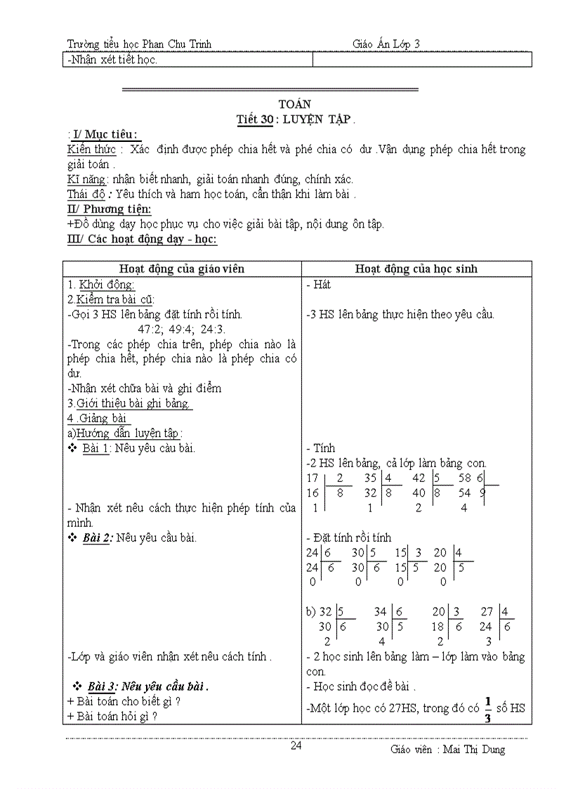 image for page Giáo án lớp 3 tuần 6 CKTKN