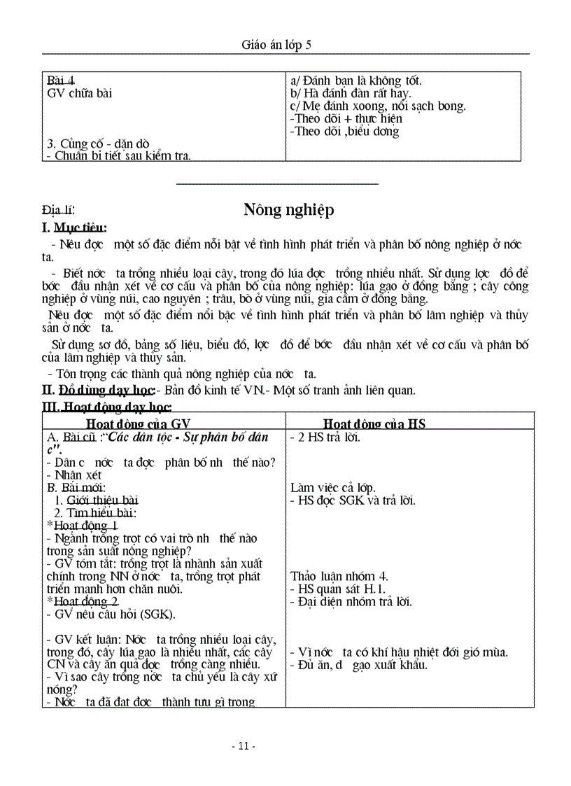 image for page Giáo án lớp 5 tuần 10 CKTKN