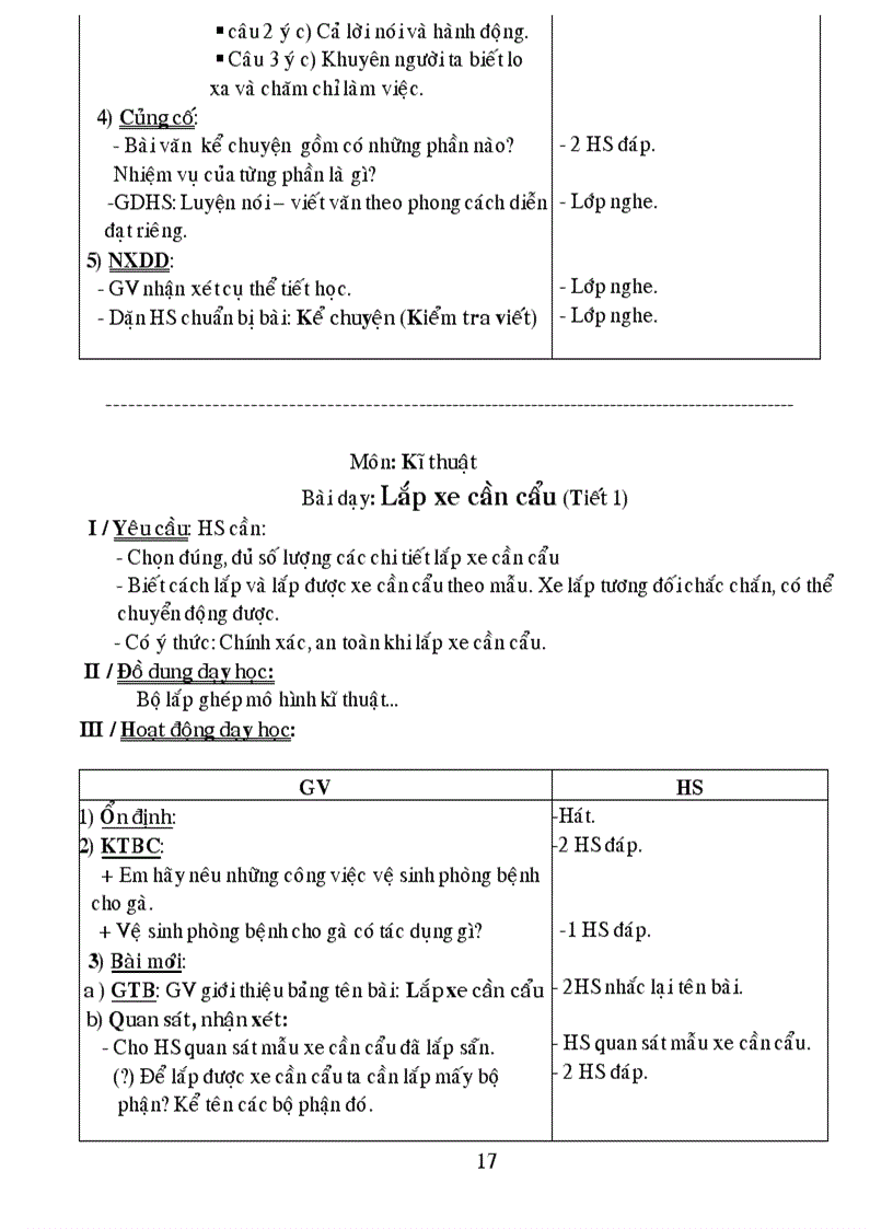 image for page Giáo án lớp 5 tuần 22 cktkn