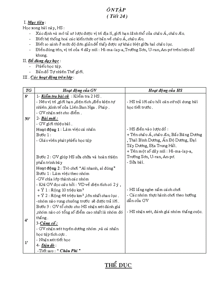 image for page Giáo án lớp 5 tuần 24