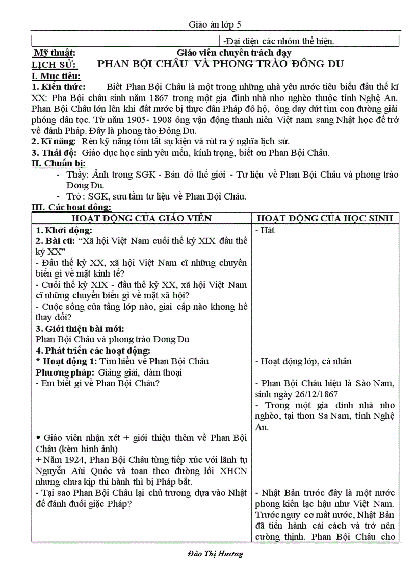 image for page Giáo án lớp 5 tuần 5Năm học 2010 2011