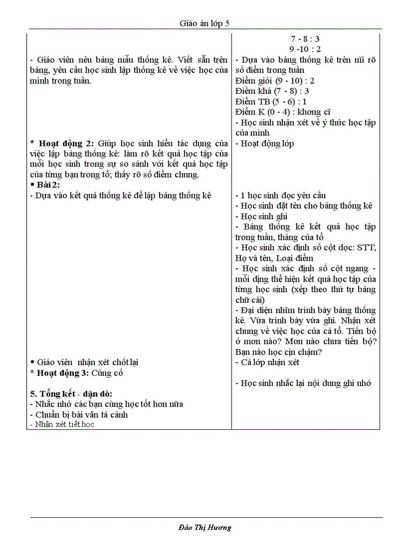 image for page Giáo án lớp 5 tuần 5Năm học 2010 2011