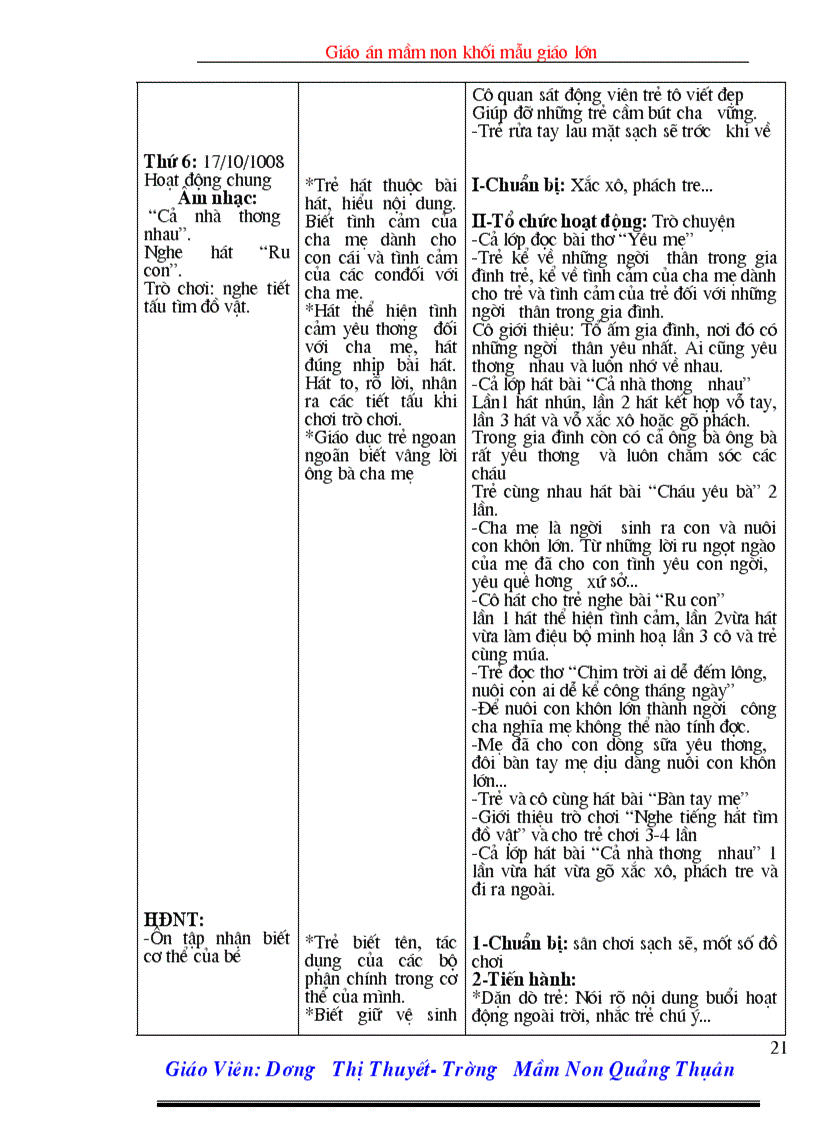 image for page Giáo Án Lớp 5 6 tuổi Chủ đề gia đình