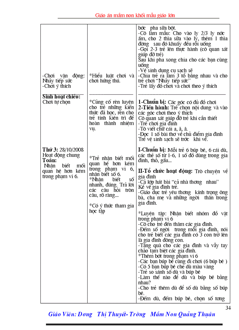 image for page Giáo Án Lớp 5 6 tuổi Chủ đề gia đình