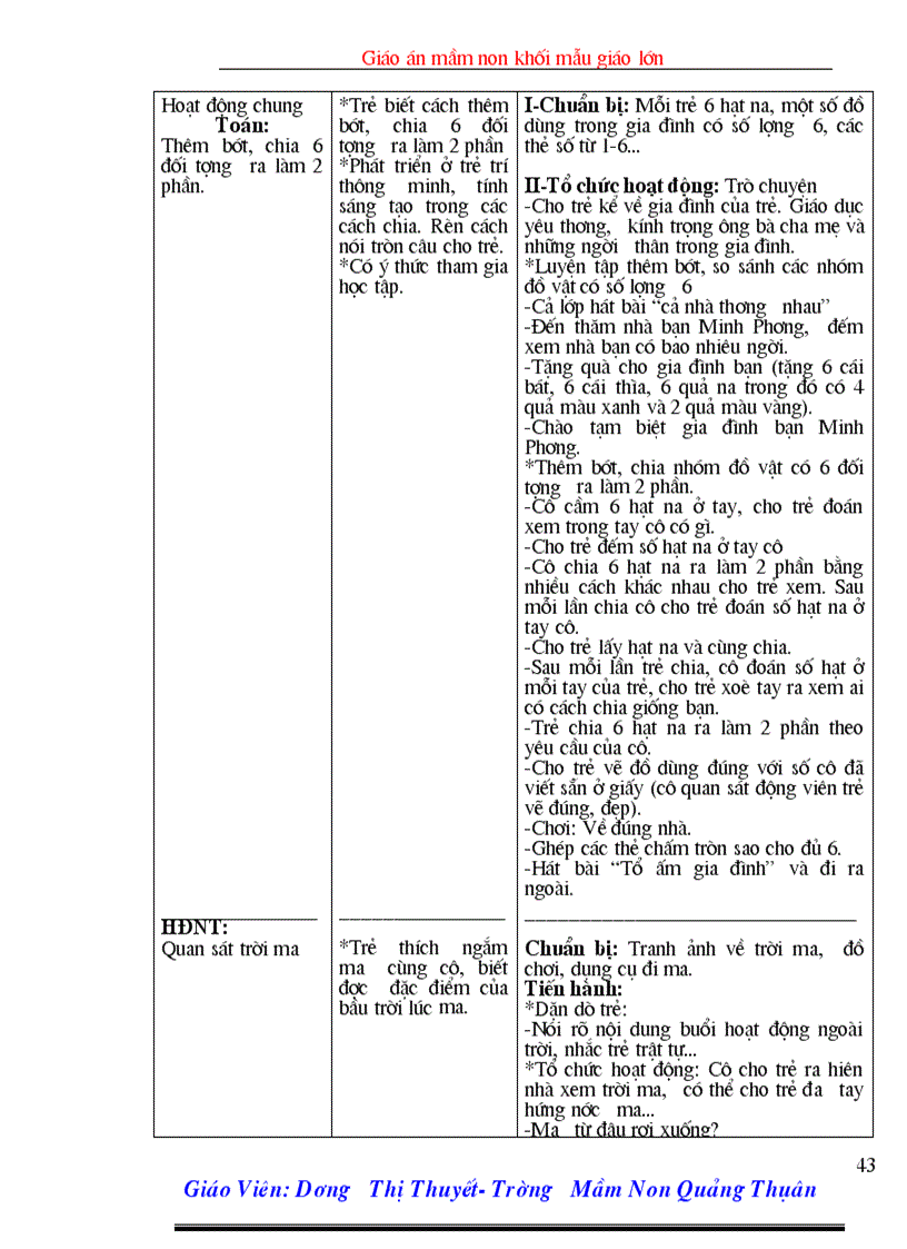 image for page Giáo Án Lớp 5 6 tuổi Chủ đề gia đình