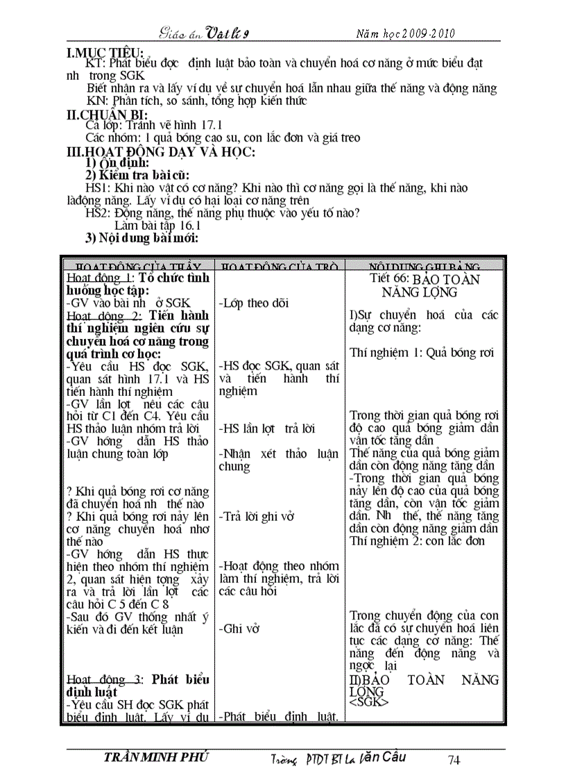 image for page Giáo án lý 9 trọn bộ