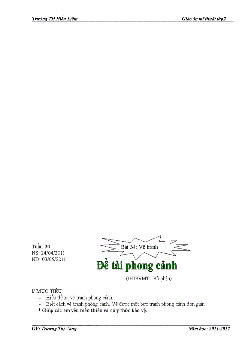 image for page Giáo án mĩ thuật 2