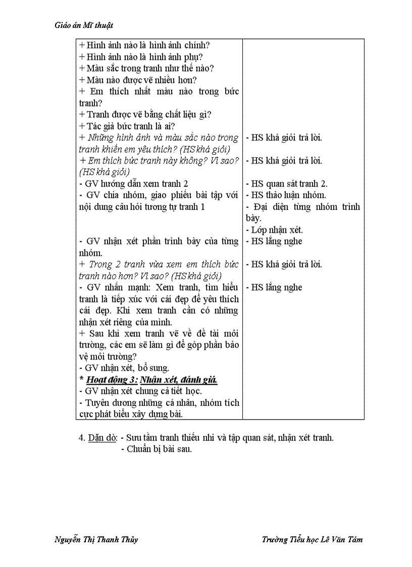 image for page Giáo án mt tuần 1