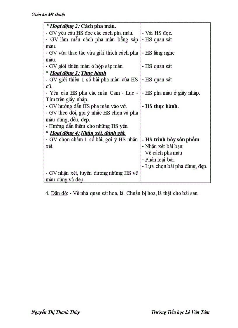 image for page Giáo án mt tuần 1