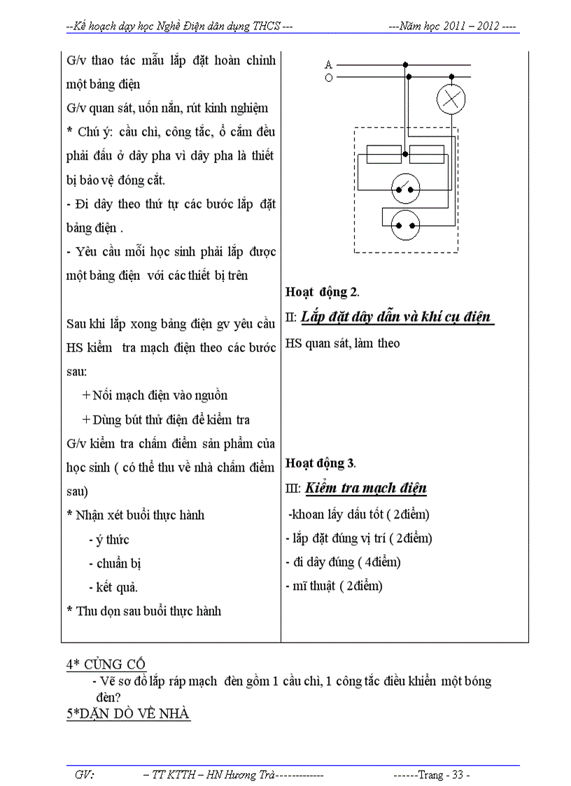 image for page Giáo án Nghề Điện Dân dụng 70 tiết