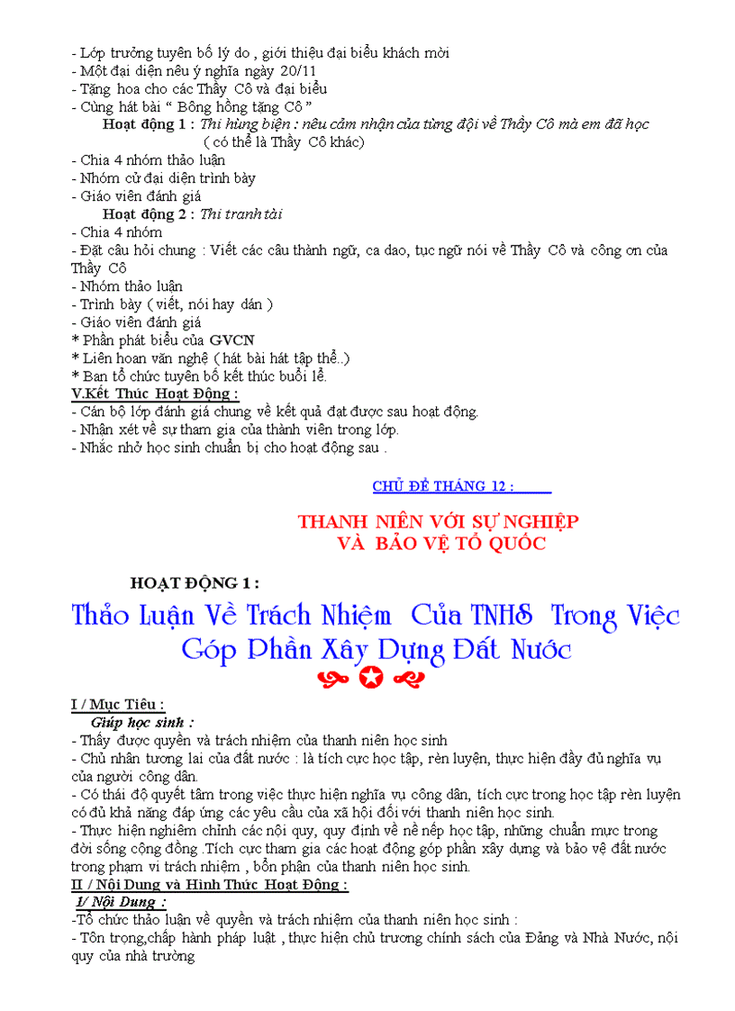 image for page Giáo án NGLL 10