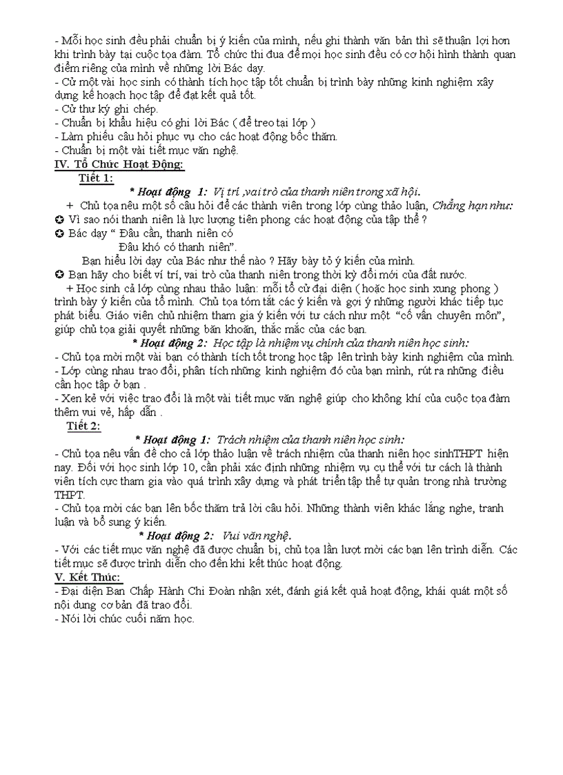 image for page Giáo án NGLL 10