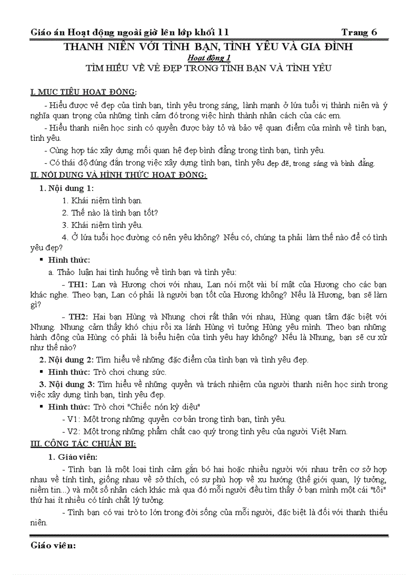 image for page Giáo án NGLL 11