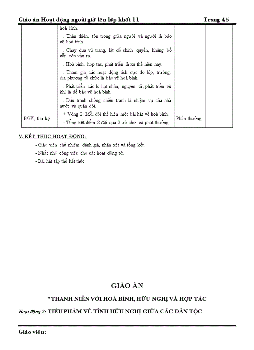 image for page Giáo án NGLL 11