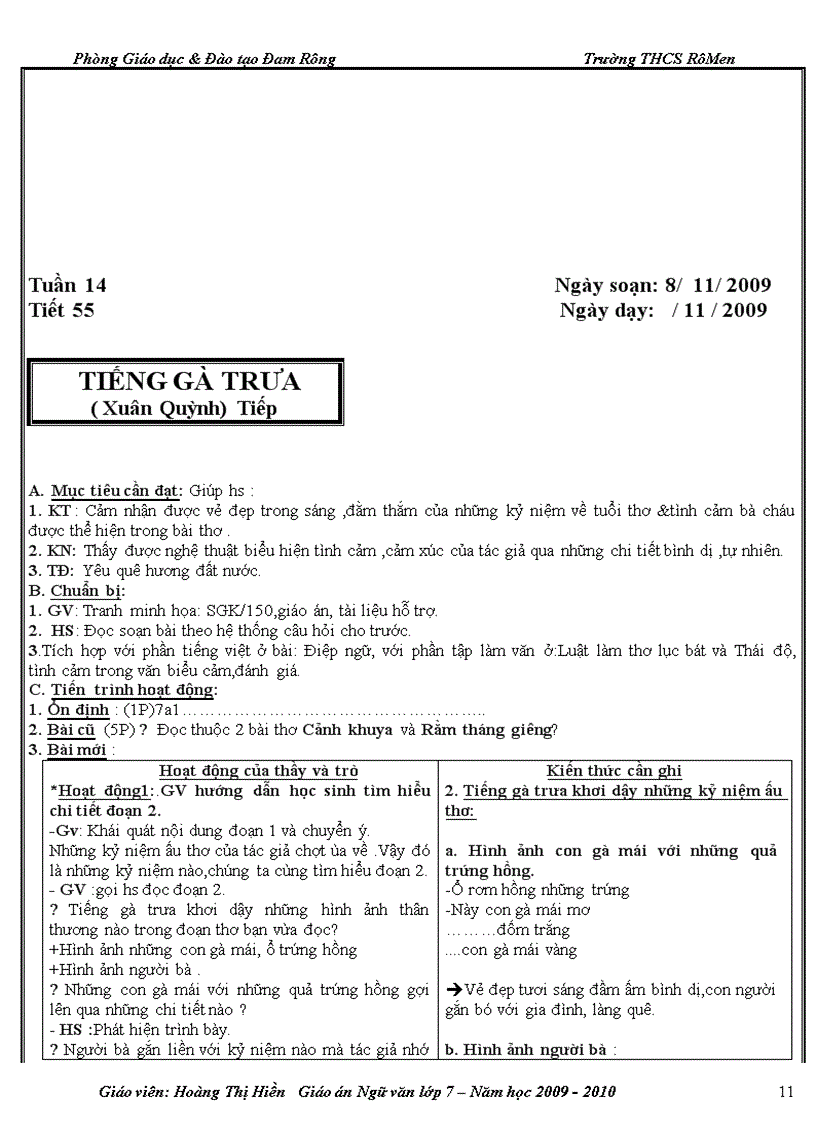 image for page Giáo án NV 7