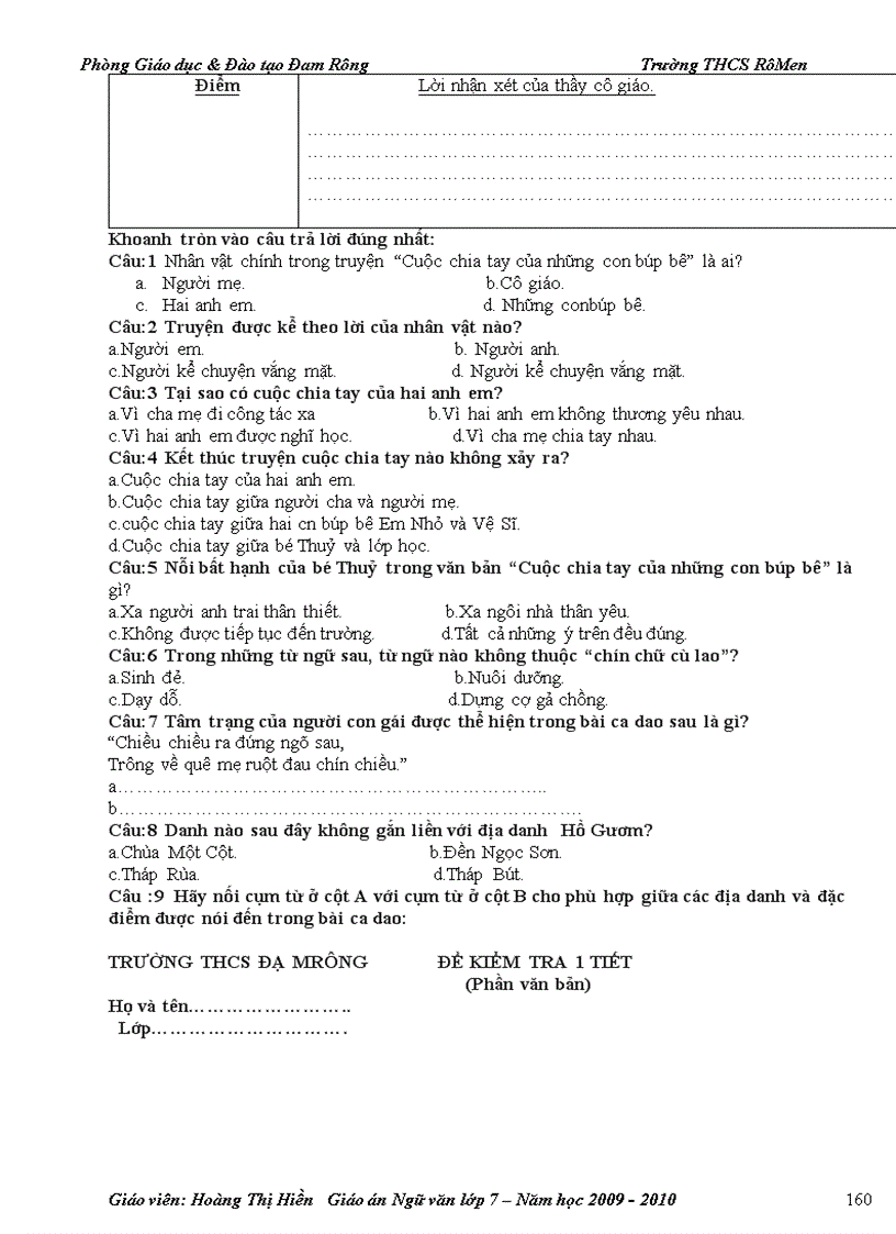 image for page Giáo án NV 7