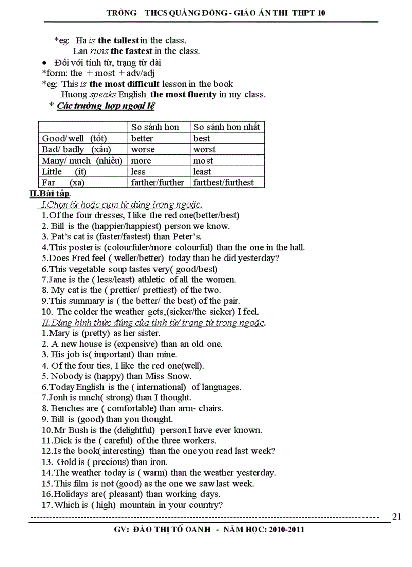 image for page Giao an on thi T Anh vào THCS