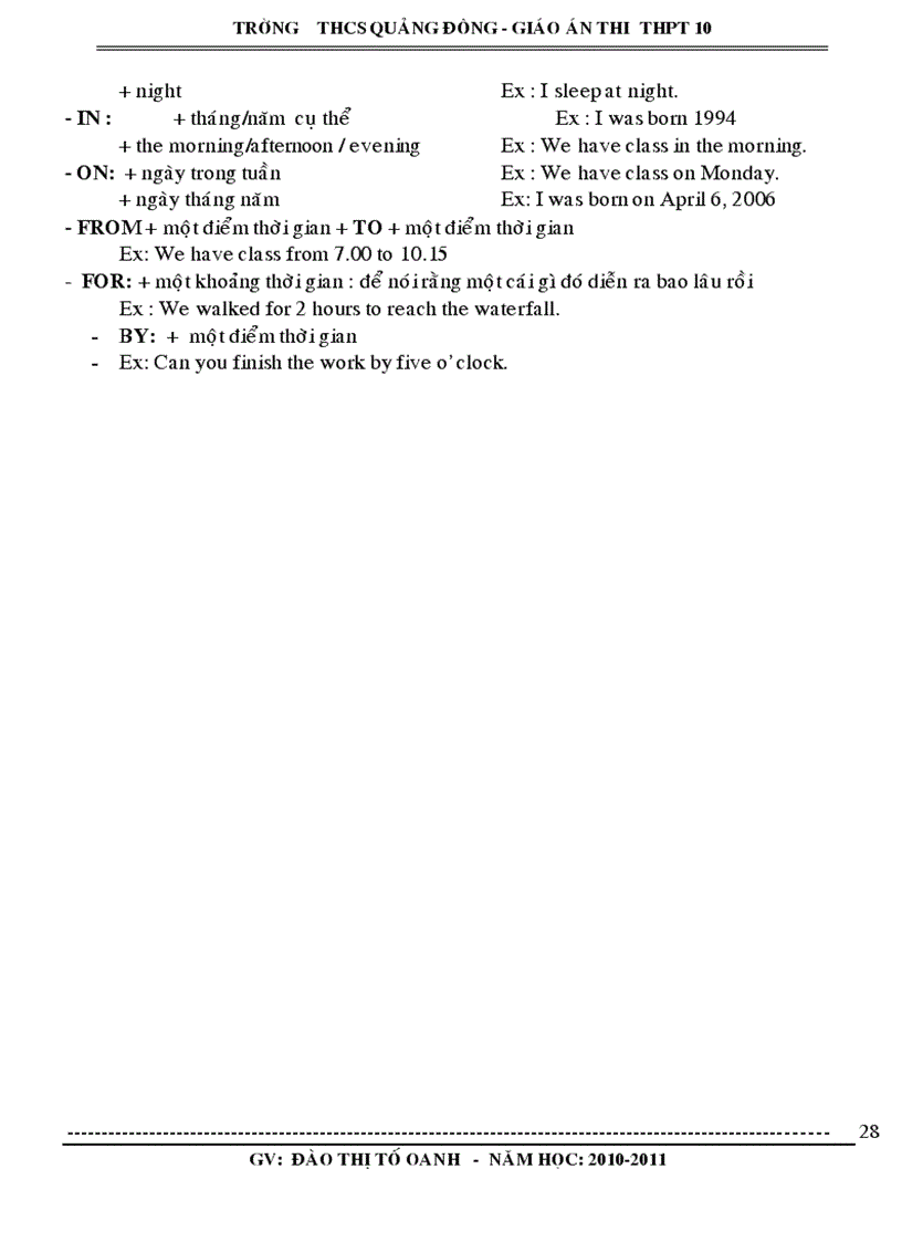 image for page Giao an on thi T Anh vào THCS