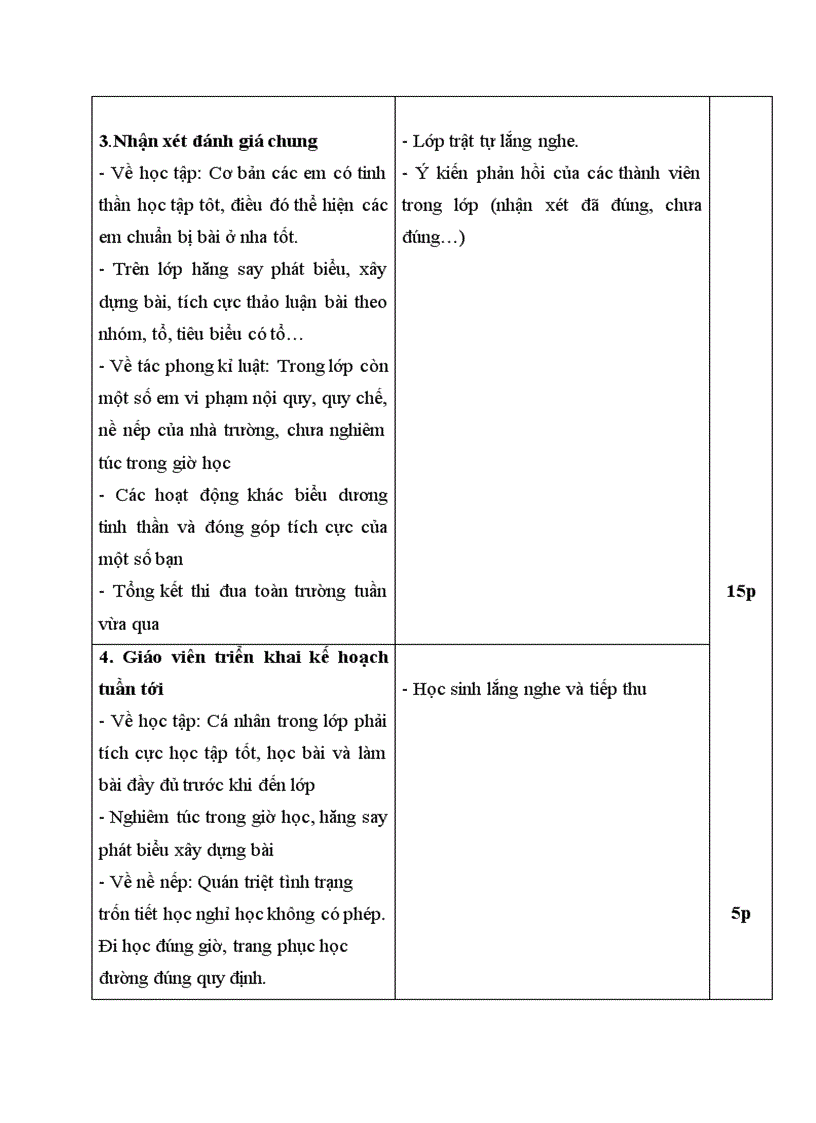 image for page Giáo án sinh hoạt chủ nhiệm