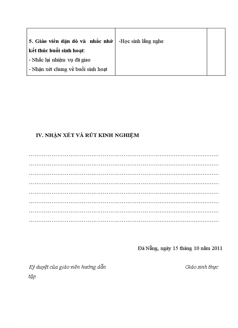 image for page Giáo án sinh hoạt chủ nhiệm