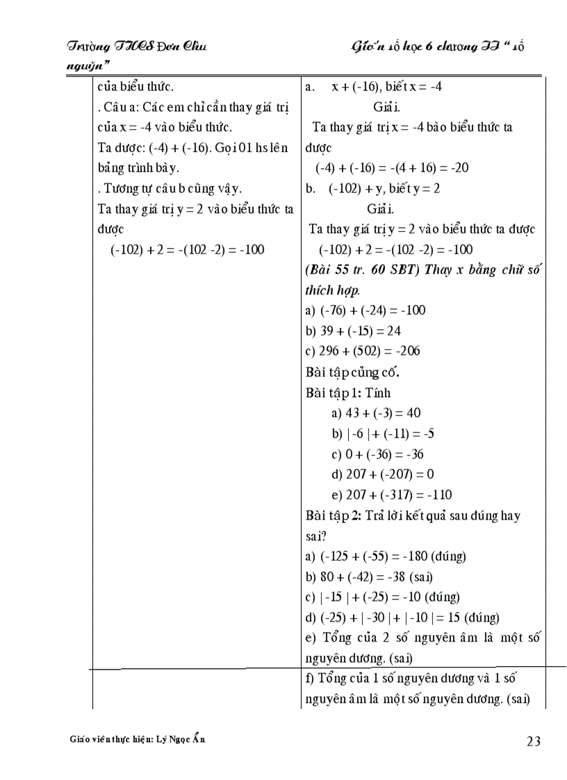 image for page Giao an so hoc 6