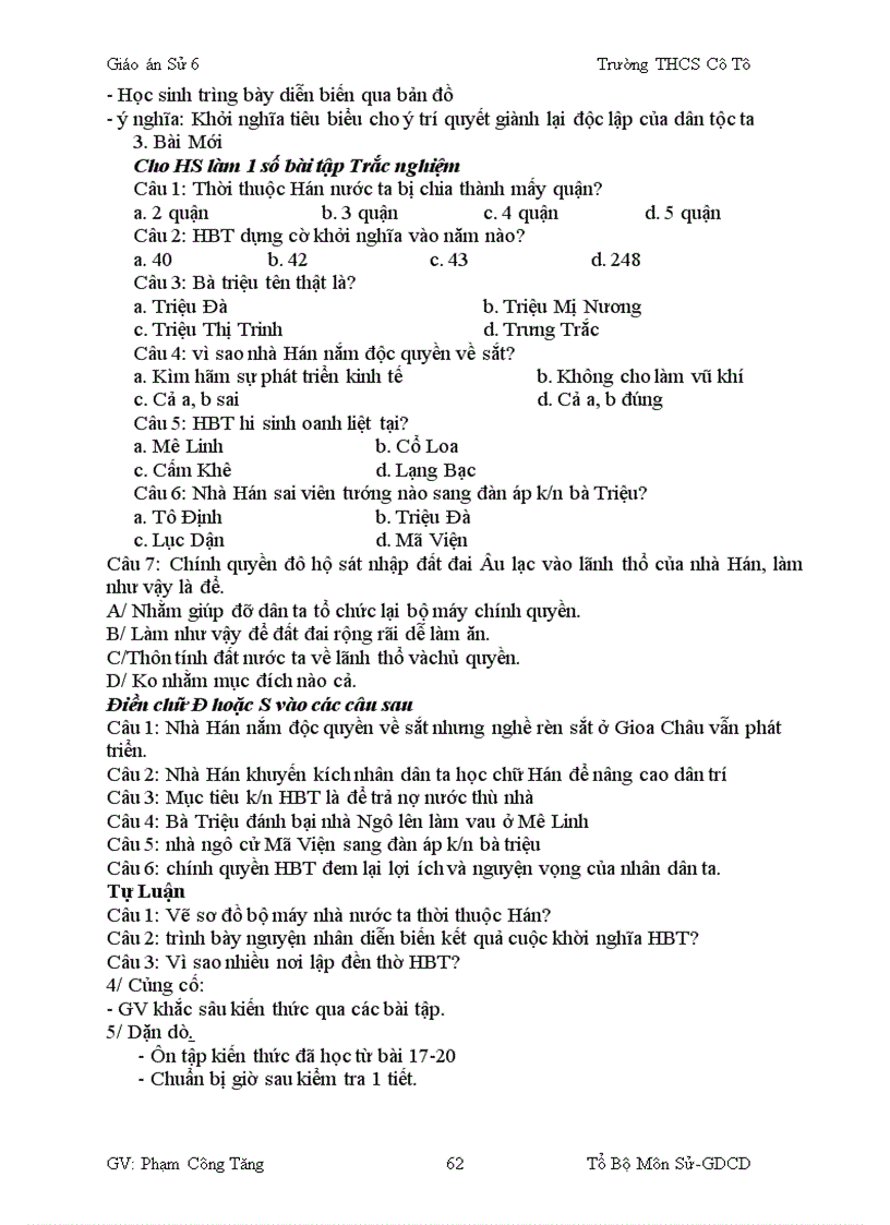 image for page Giáo án sử 7 cực hay