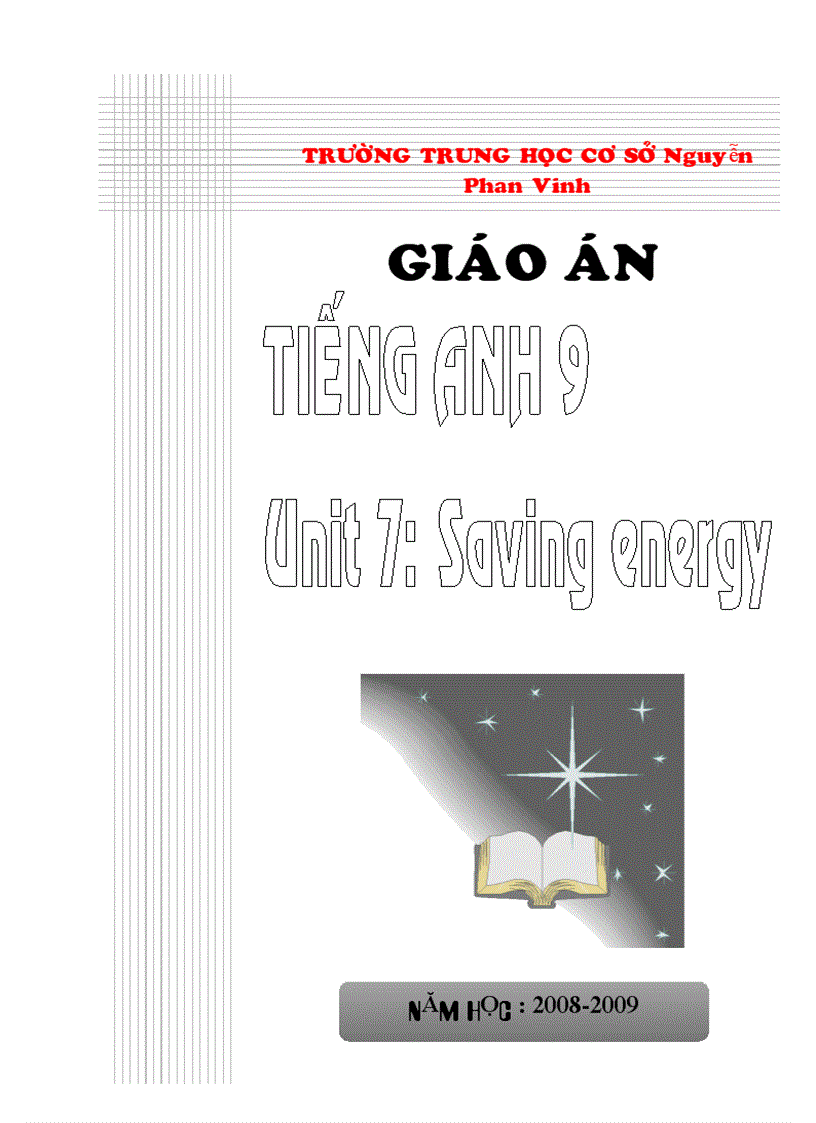 image for page Giao an tieng anh 7 2008 2009 day du