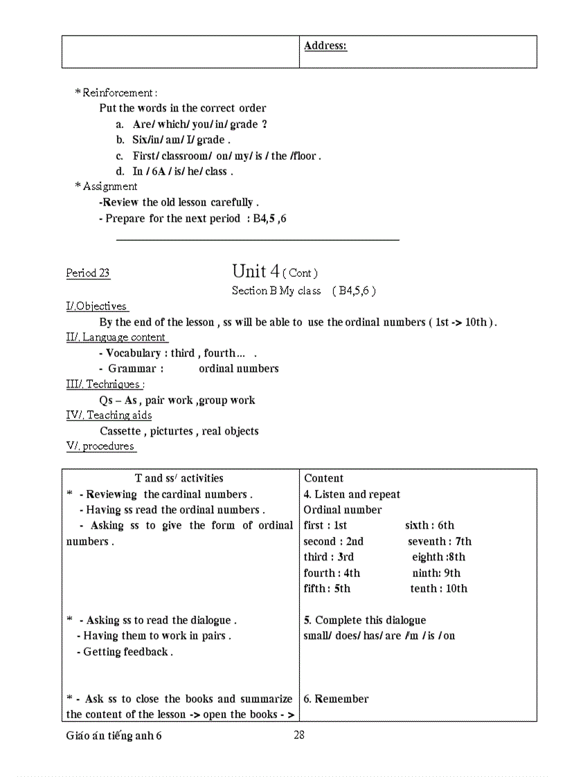 image for page Giao an tieng anh 7