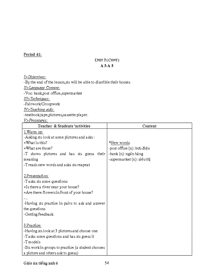 image for page Giao an tieng anh 7