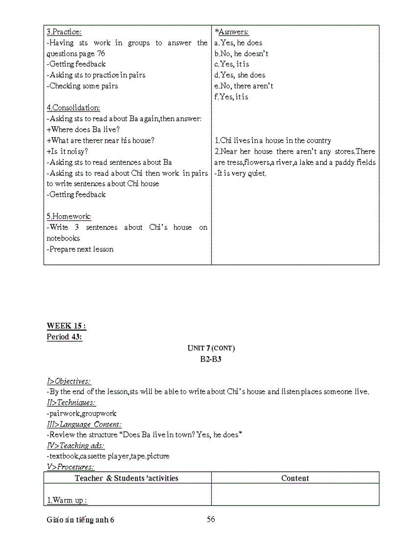 image for page Giao an tieng anh 7