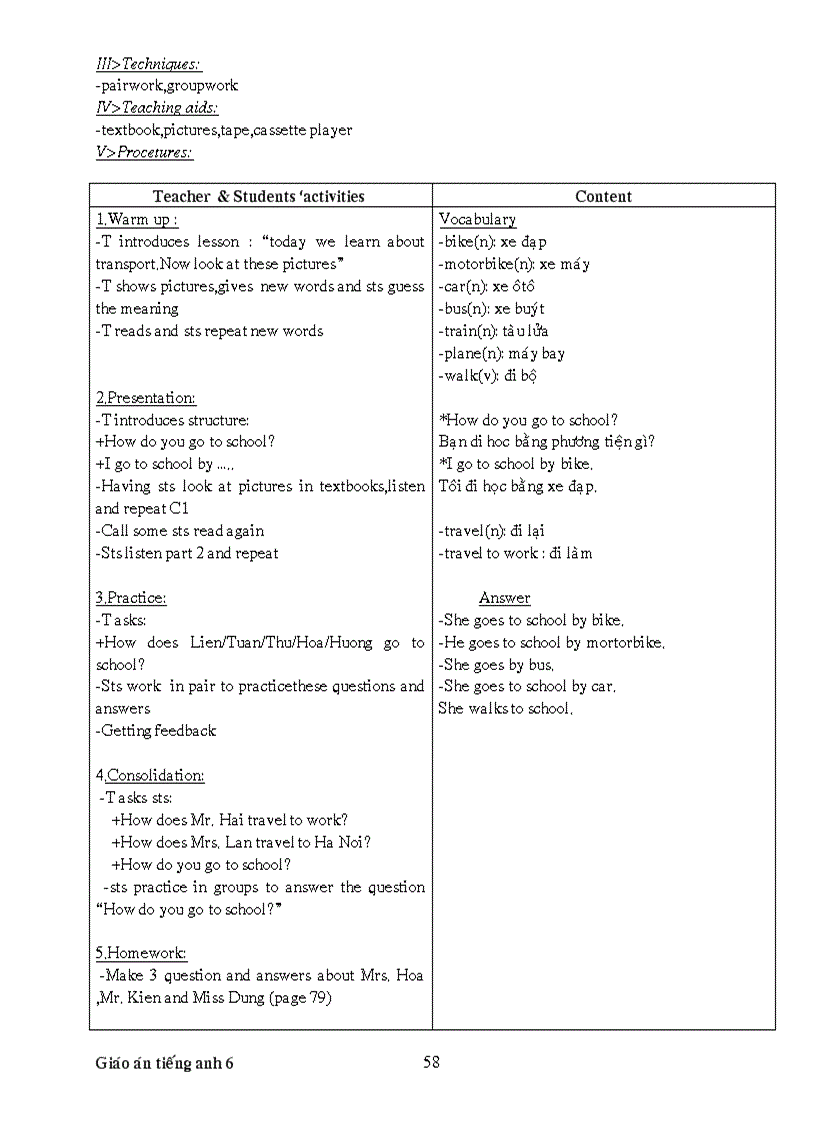 image for page Giao an tieng anh 7