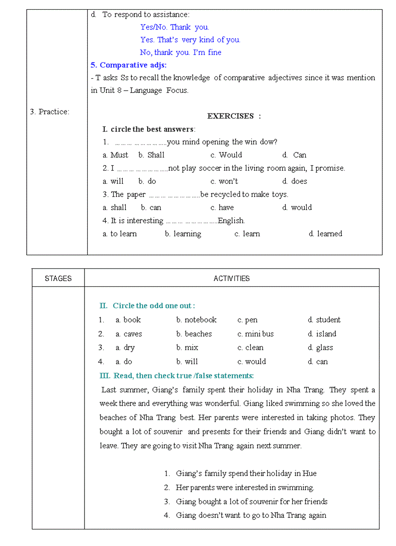 image for page Giáo án TIếng Anh 8 tron bo