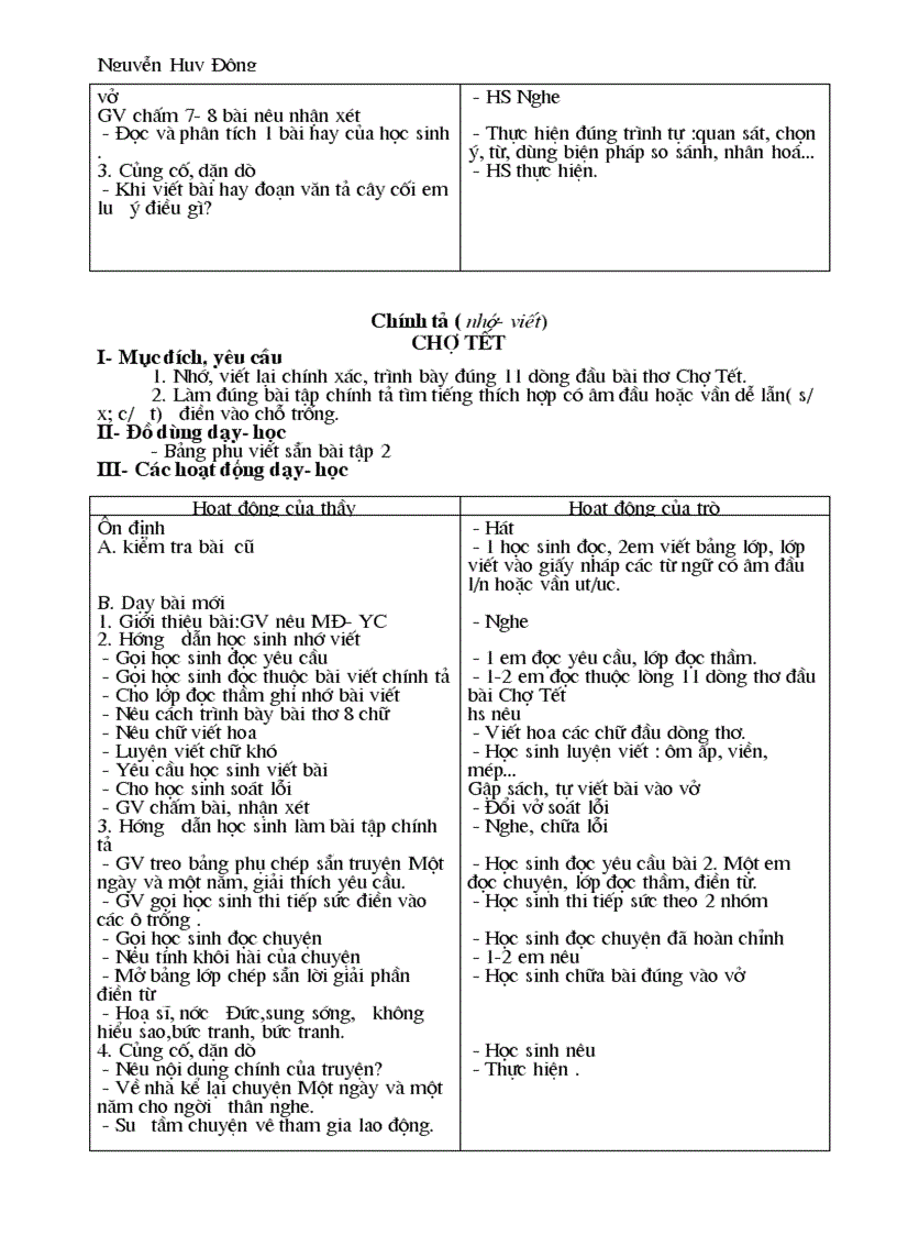 image for page Giáo án Tiếng Việt kỳ 2