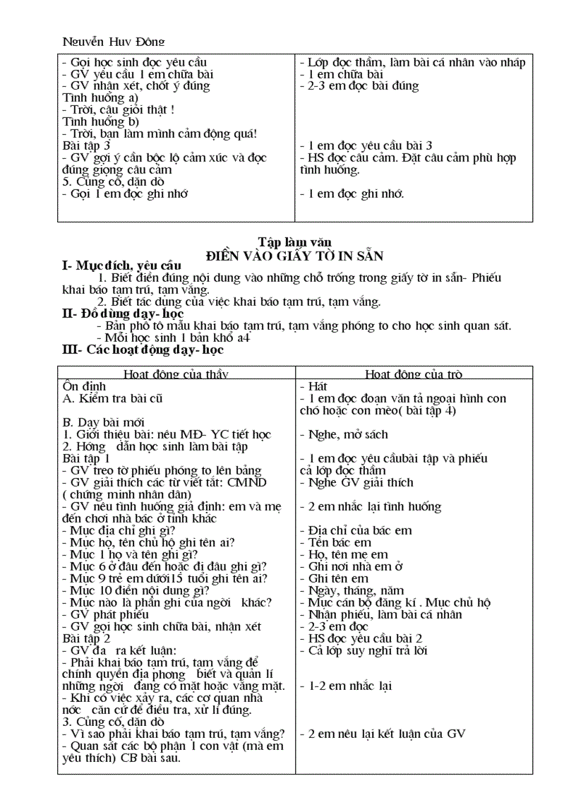 image for page Giáo án Tiếng Việt kỳ 2