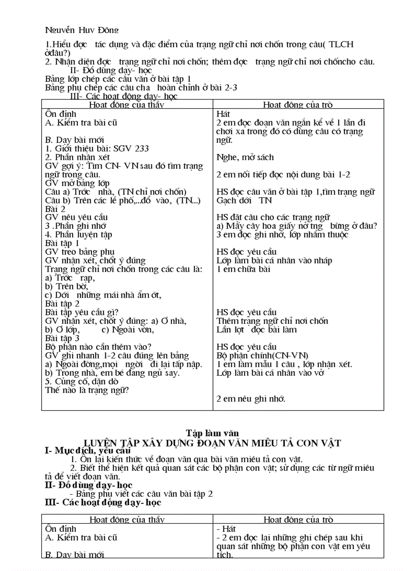 image for page Giáo án Tiếng Việt kỳ 2