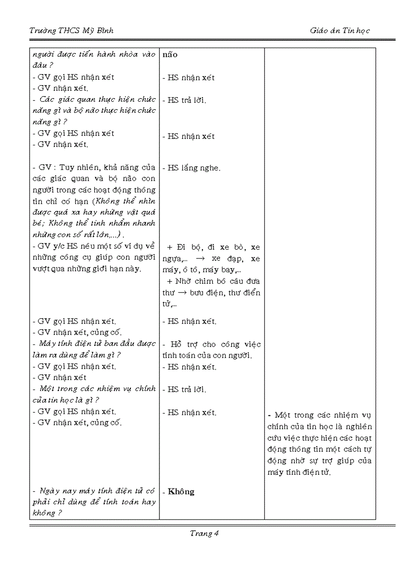 image for page Giao an Tin 6 Tuan 1