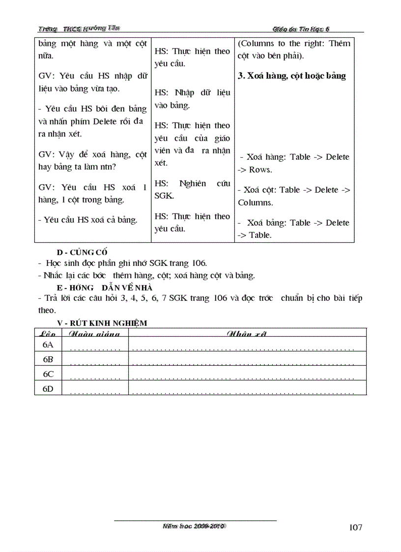 image for page Giáo án tin học 6 toàn bộ