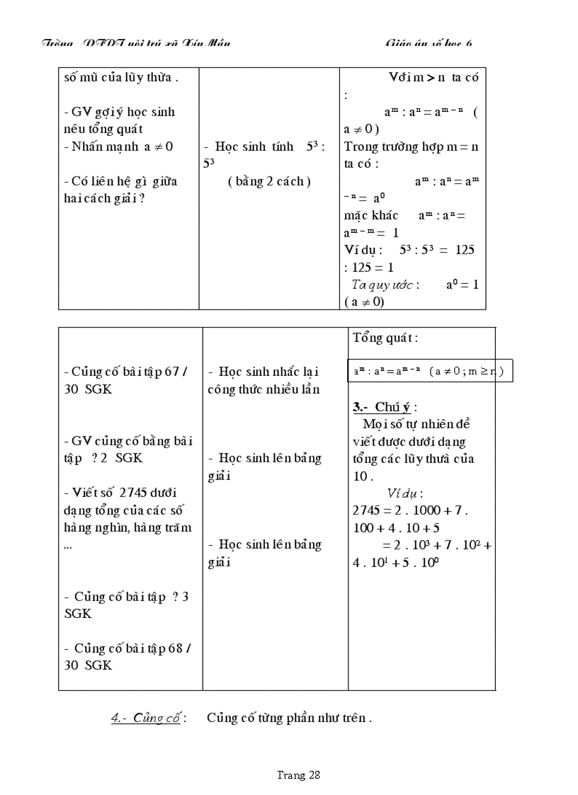 image for page Giáo án toán 6 3 cột chuẩn