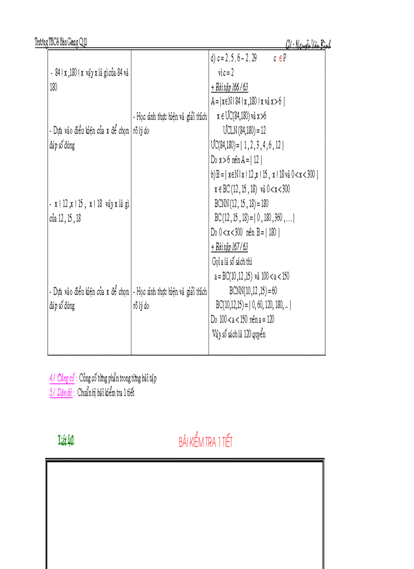 image for page Giáo án toán 6 cực hay