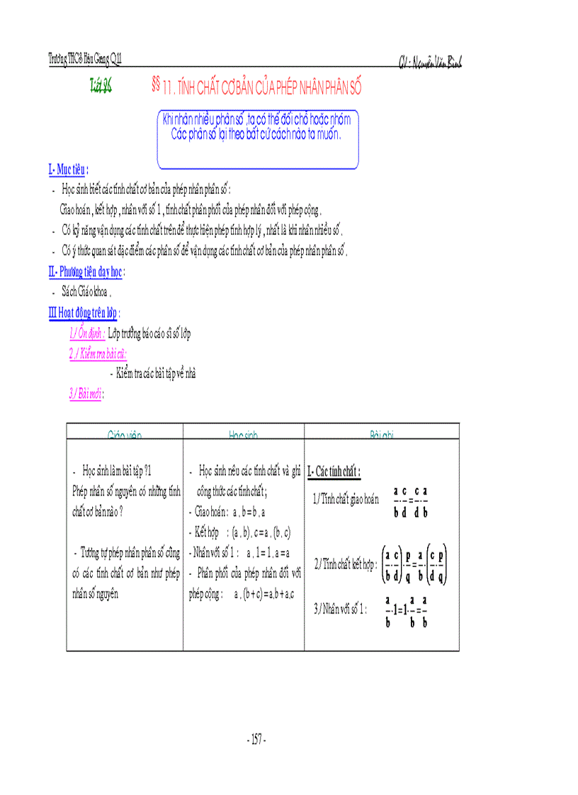 image for page Giáo án toán 6 cực hay