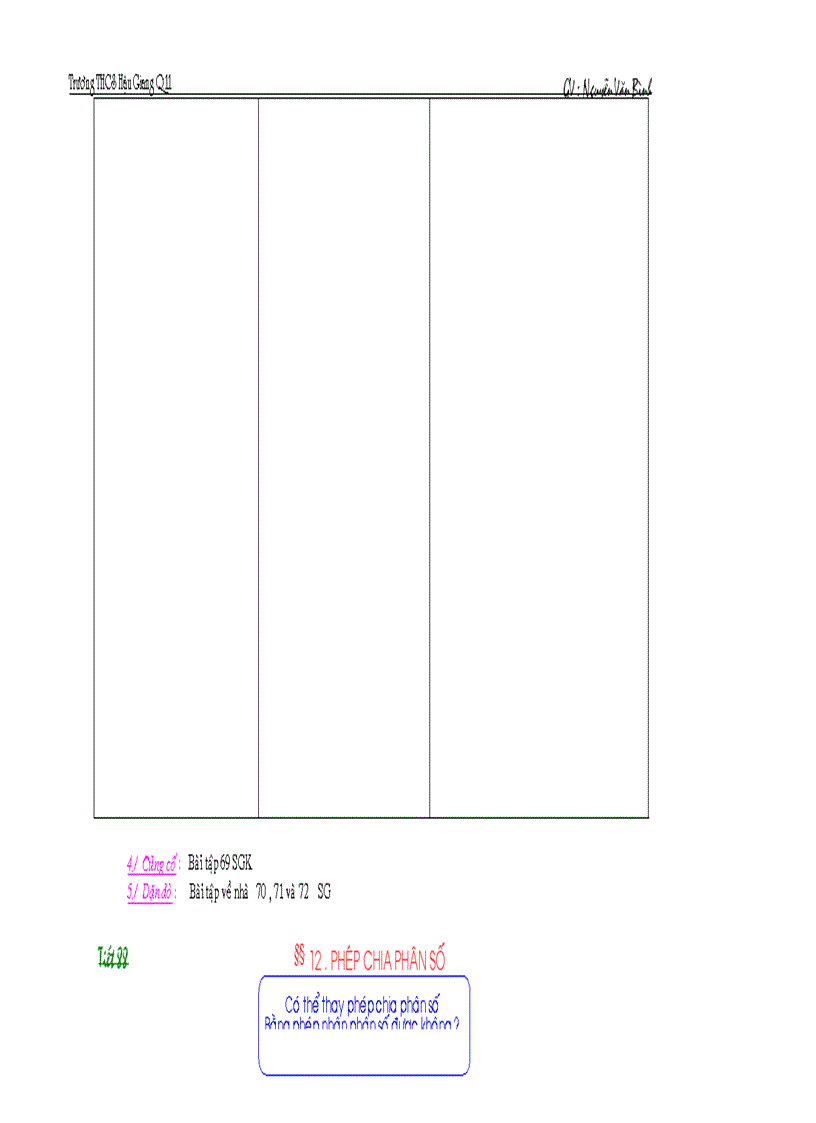 image for page Giáo án toán 6 cực hay