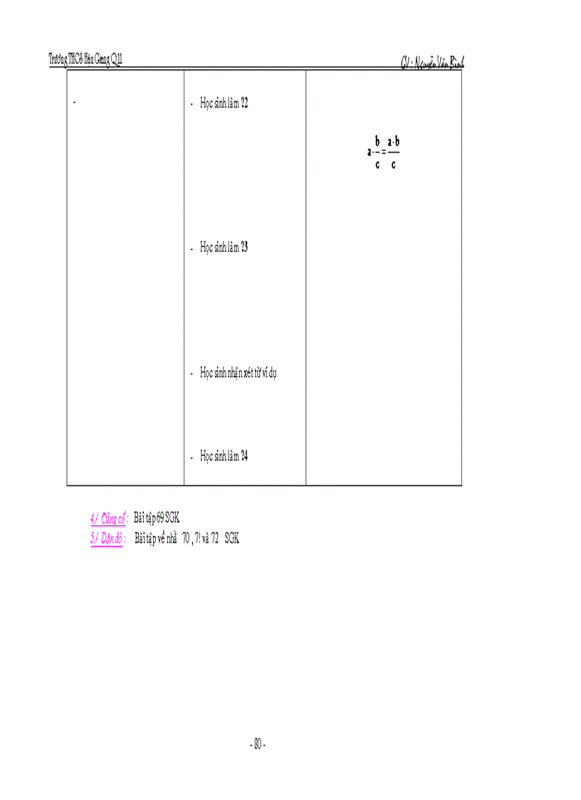 image for page Giáo án toán 6 cực hay