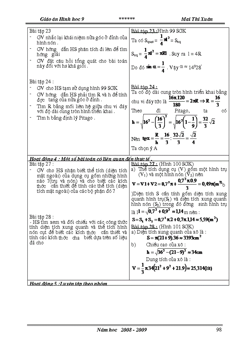 image for page Giao an toan 9 full hay hay