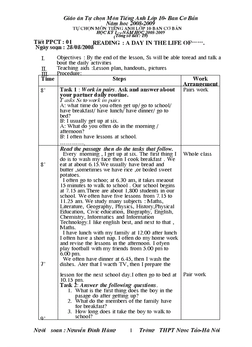 image for page Giao an tu chon TA 10