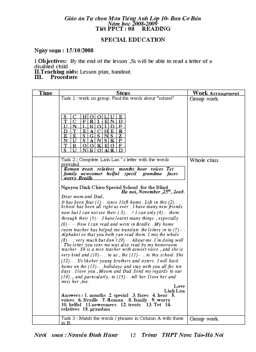 image for page Giao an tu chon TA 10