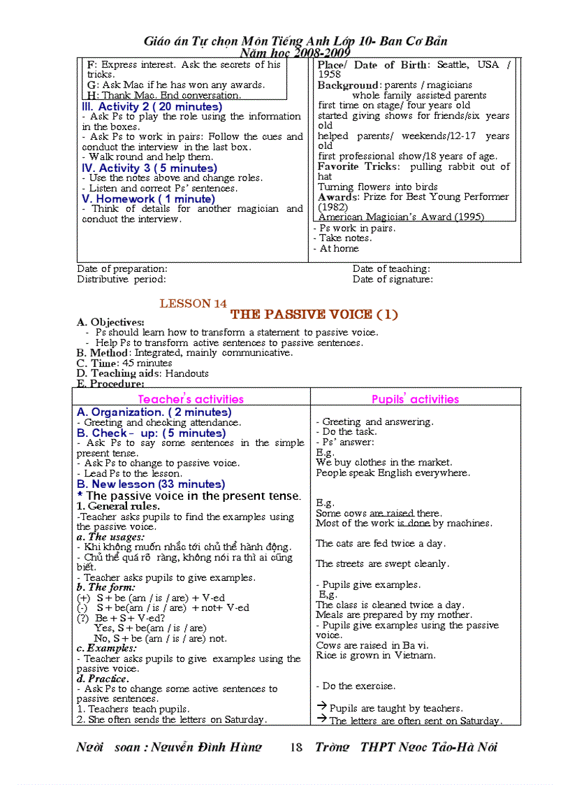 image for page Giao an tu chon TA 10