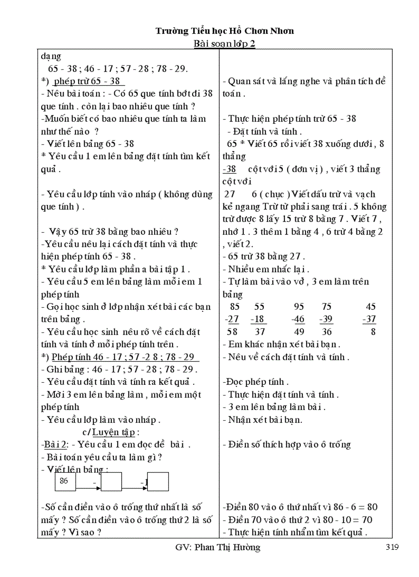 image for page Giáo án tuần 13 lớp 2 CKT