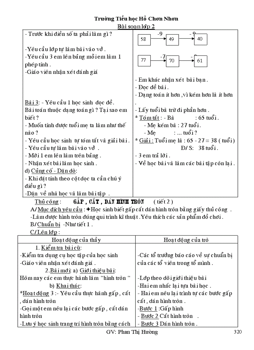 image for page Giáo án tuần 13 lớp 2 CKT