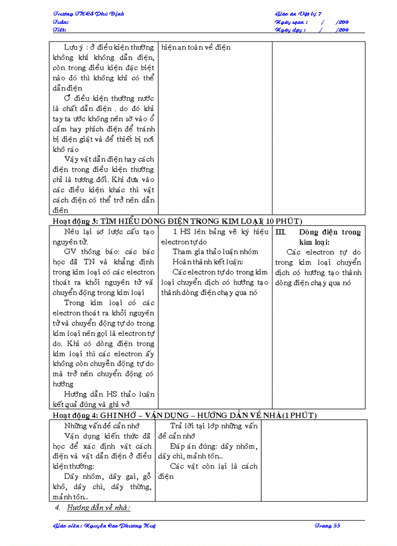 image for page Giao an vat li 7