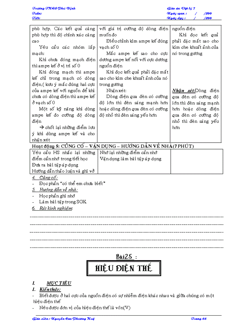 image for page Giao an vat li 7